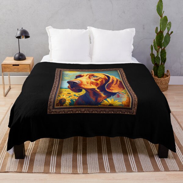 Item preview, Redbone Coonhound Sunflower Painting Adorable Dog designed and sold by rafaeltto.