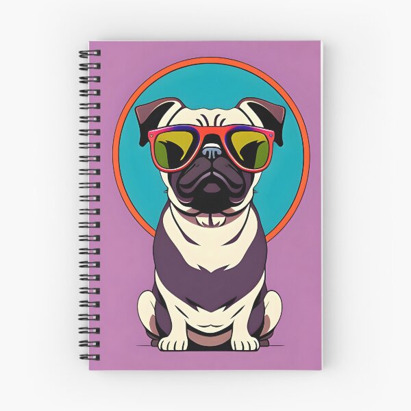 Item preview, Purple Pugalicious poster designed and sold by BubbleCrumbs.