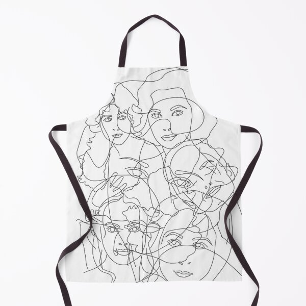 Item preview, Womens faces drawn in single lines. designed and sold by claireseyeview.