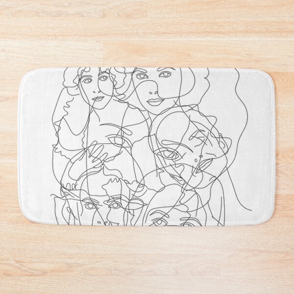Item preview, Womens faces drawn in single lines. designed and sold by claireseyeview.