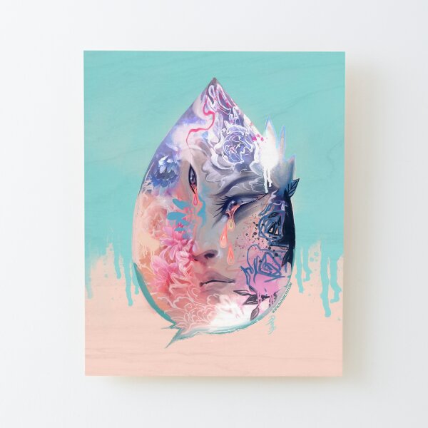 Teardrop 2 Wood Mounted Print