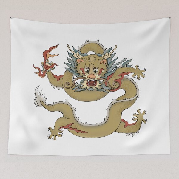 Item preview, Dharma Protector Dragon Tibetan Thangka Painting designed and sold by ViewerEqualsPhoton.