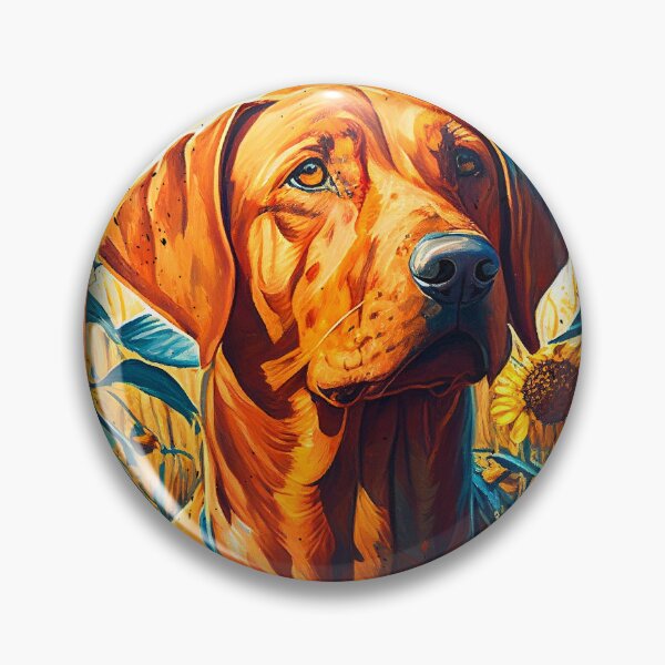 Item preview, Rhodesian Ridgeback Sunflower Painting Adorable Dog designed and sold by rafaeltto.