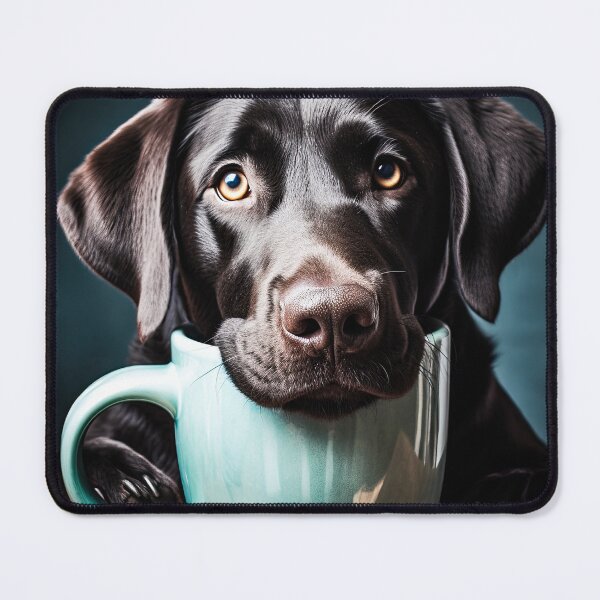 Item preview, Perky Pup: Adorable Labrador Retriever Coffee for Caffeine Lovers designed and sold by ClawedCreations.