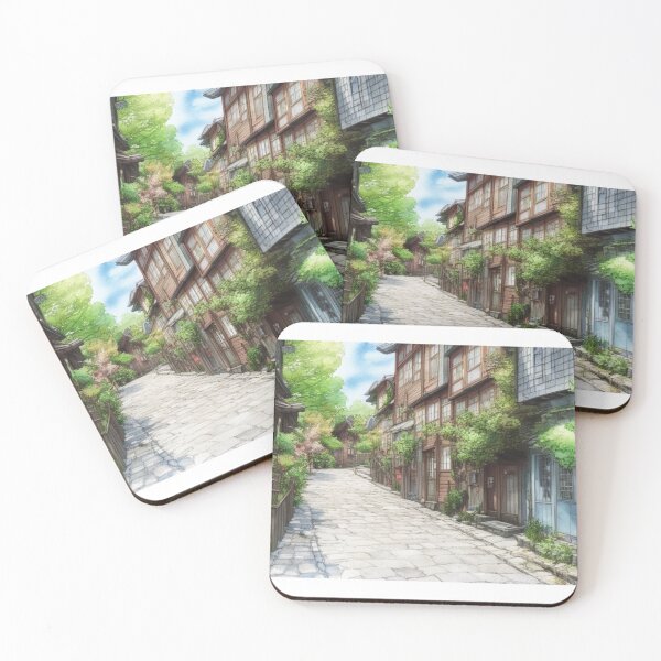 Item preview, Anime Style Beautiful Historic Street  designed and sold by HeavenlyMuse23.