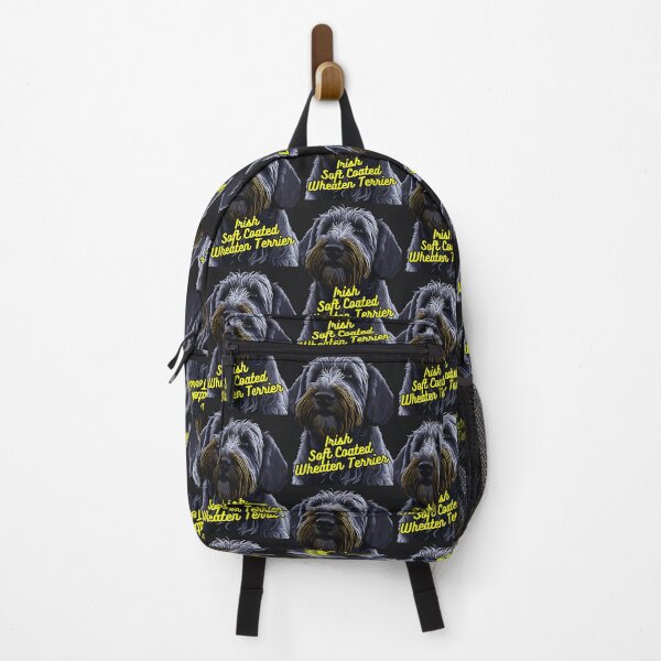 Item preview, Irish Soft Coated Wheaten Terrier Black Background designed and sold by IrishPOD.