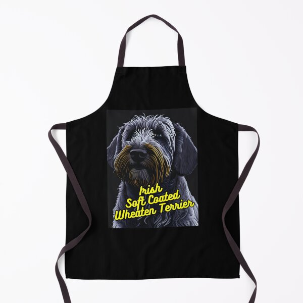 Item preview, Irish Soft Coated Wheaten Terrier Black Background designed and sold by IrishPOD.