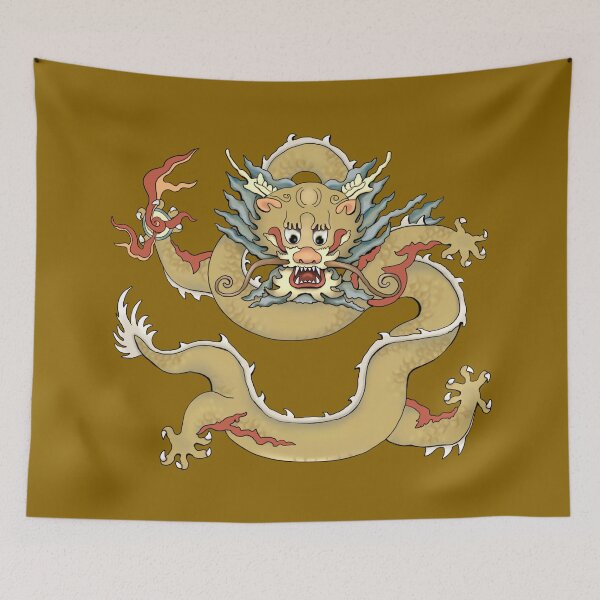 Item preview, Dharma Protector Dragon Tibetan Thangka Painting designed and sold by ViewerEqualsPhoton.