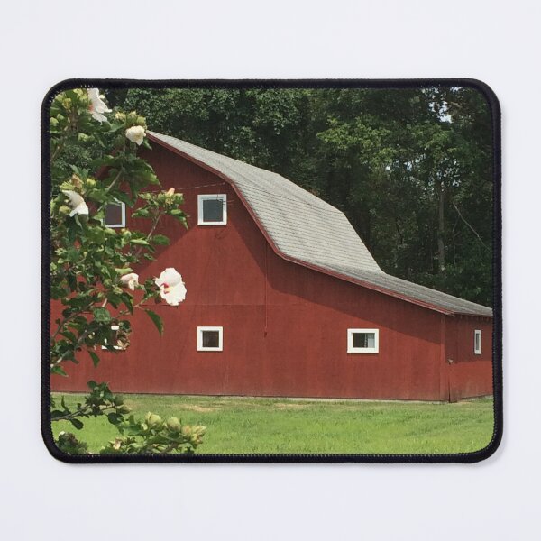 Item preview, Red Barn with Rose of Sharon designed and sold by Michelle  Jean.