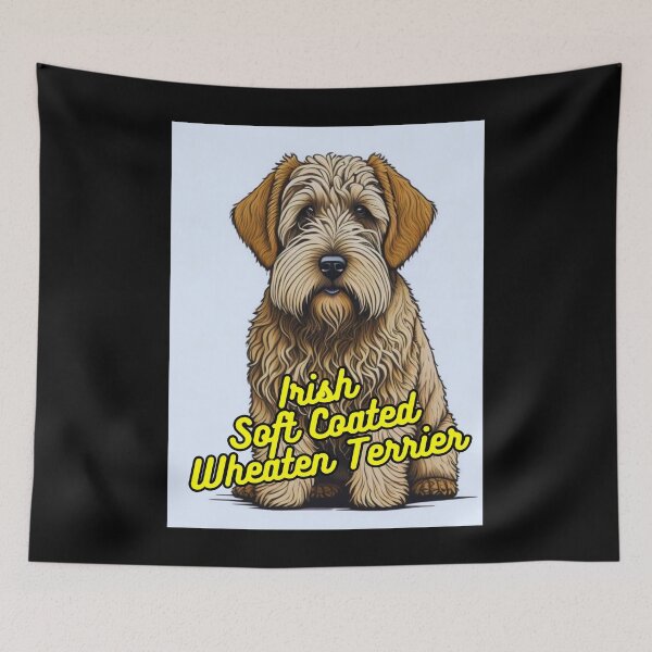 Item preview, Irish Soft Coated Wheaten Terrier White Background designed and sold by IrishPOD.