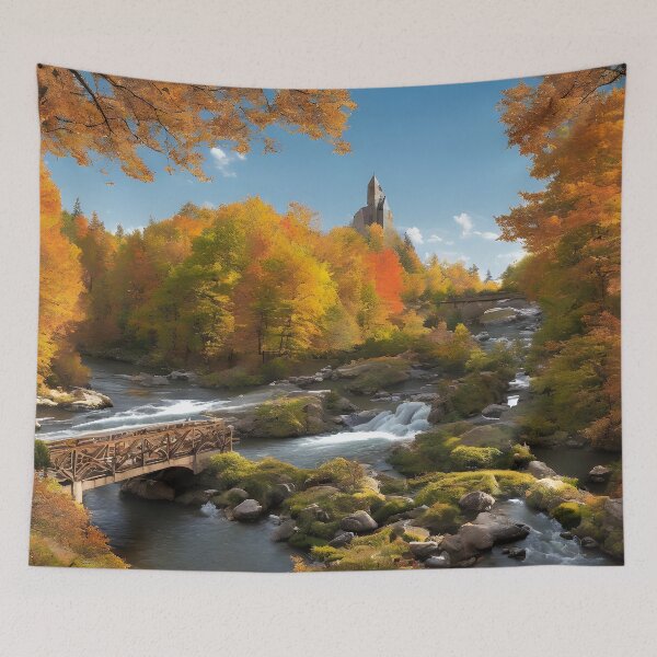 Item preview, River with a Bridge designed and sold by The Bubble 1307.