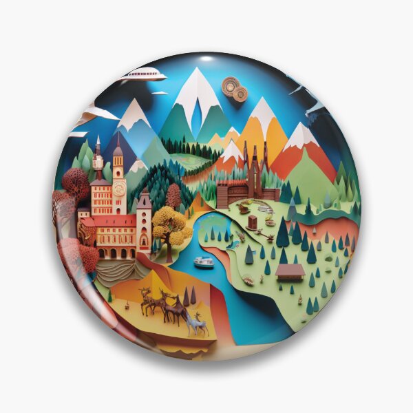 Item preview, Natural Beauty in Paper Cutting: Mountains, Animals, Rivers, Houses designed and sold by artpapercuts.