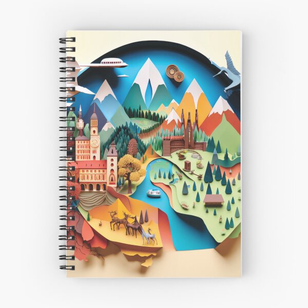 Item preview, Natural Beauty in Paper Cutting: Mountains, Animals, Rivers, Houses designed and sold by artpapercuts.