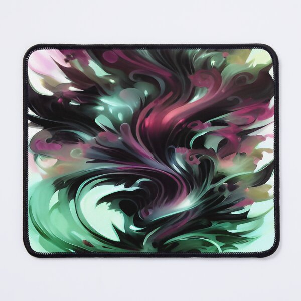 Item preview, Bouquet Abstract Violet and Mint Green Flowing in the Wind Christmas Green and Red designed and sold by deniselynnimage.