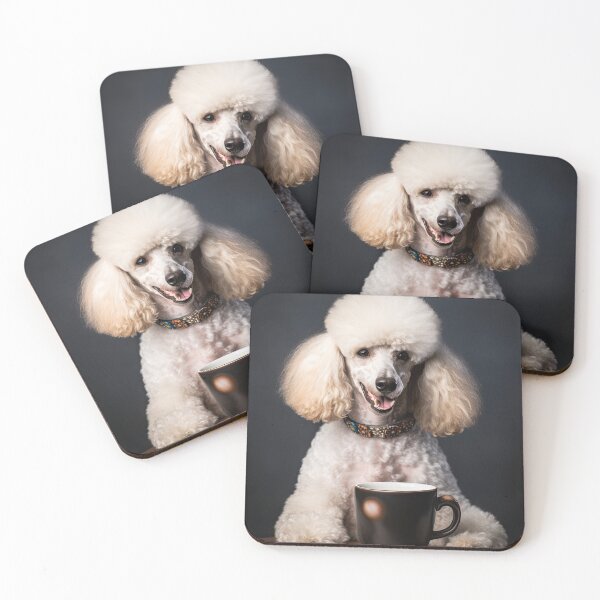 Item preview, Perky Pup: Adorable Poodle Coffee for Caffeine Lovers designed and sold by ClawedCreations.