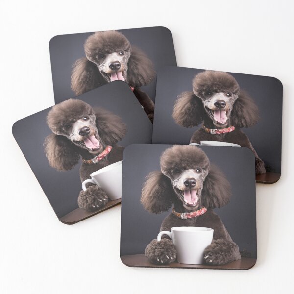 Item preview, Perky Pup: Adorable Poodle Coffee for Caffeine Lovers designed and sold by ClawedCreations.