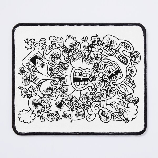 Item preview, Flower Doodle Fight designed and sold by Gioco Roesch.