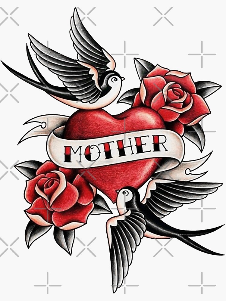 Baseball Mom and Baseball Heart Glitter Tattoo Stickers