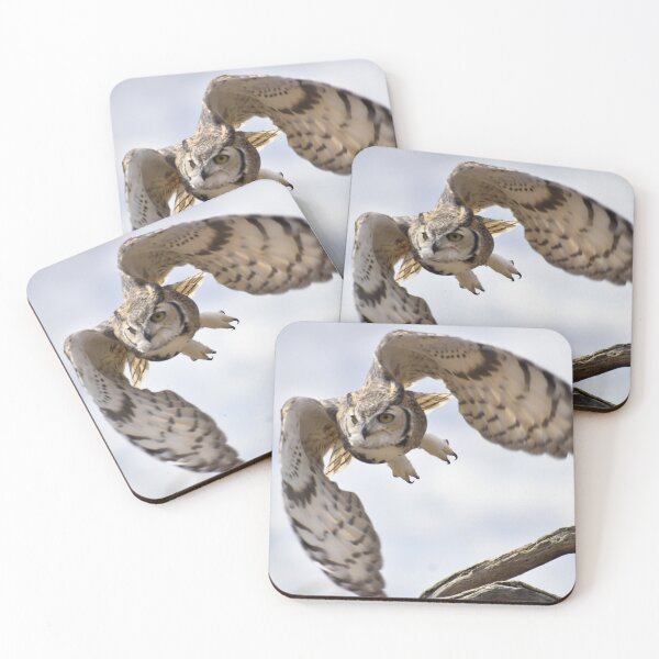 Item preview, Great Horned Owl in Flight designed and sold by Kathleen Brant.