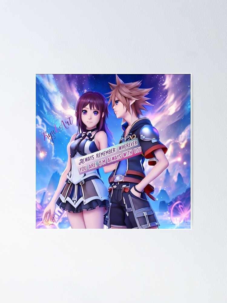 Sora and Kairi Kingdom Hearts 2 Hardcover Journal by Lali-Holley