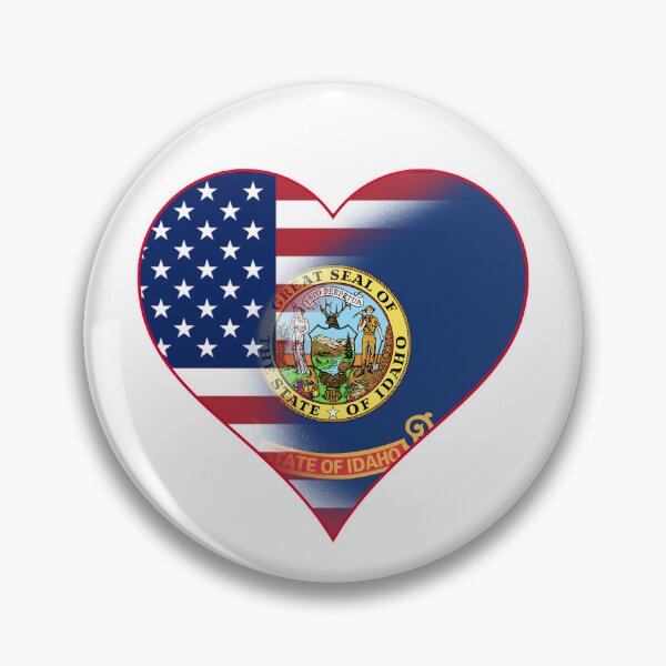 Item preview, State of Idaho Flag and American Flag Fusion Design designed and sold by Gsallicat.