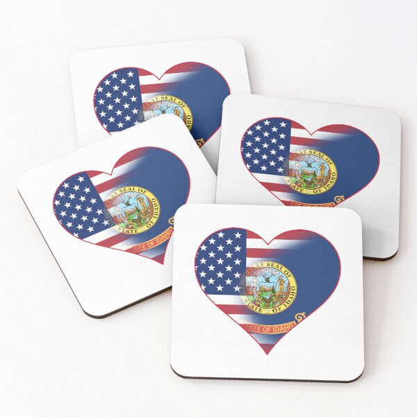 Item preview, State of Idaho Flag and American Flag Fusion Design designed and sold by Gsallicat.