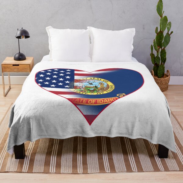 Item preview, State of Idaho Flag and American Flag Fusion Design designed and sold by Gsallicat.