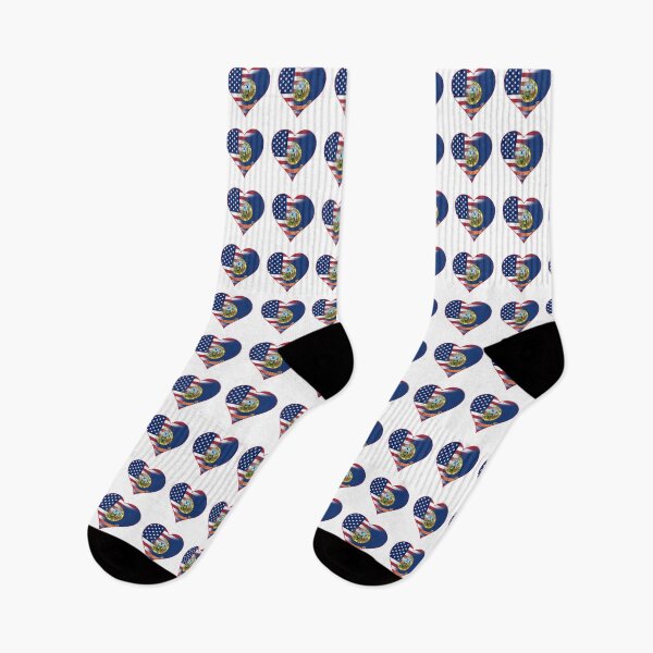 Item preview, State of Idaho Flag and American Flag Fusion Design designed and sold by Gsallicat.
