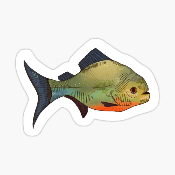 Piranha Fish Stickers for Sale