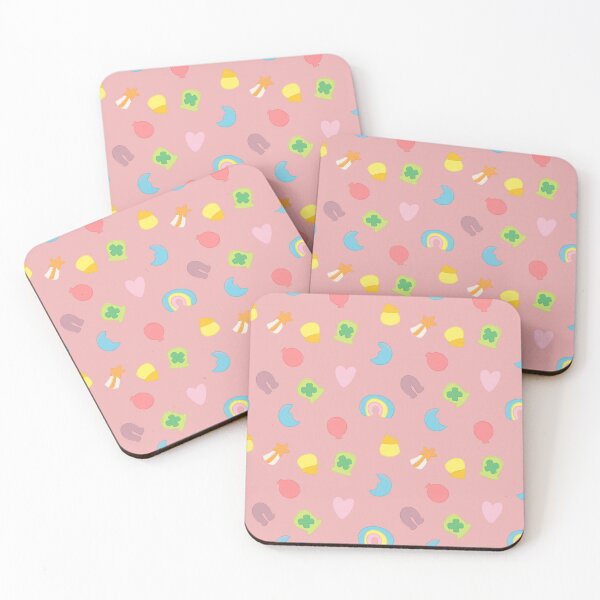 Item preview, Lucky Marshmallows with Pink Background  designed and sold by serafineaandd.