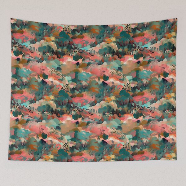 Item preview, Spring Superbloom Fields Artisitc Abstract Painting Pattern  designed and sold by semisoberme.