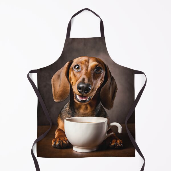 Item preview, Perky Pup: Adorable Dachshund Coffee for Caffeine Lovers designed and sold by ClawedCreations.