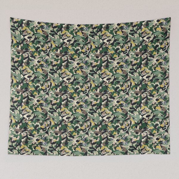 Item preview, Dark Green Forrest Army Camo Print Camouflage Pattern Graphic Pixelated Military Colorful Abstract Country  designed and sold by arcadetoystore.