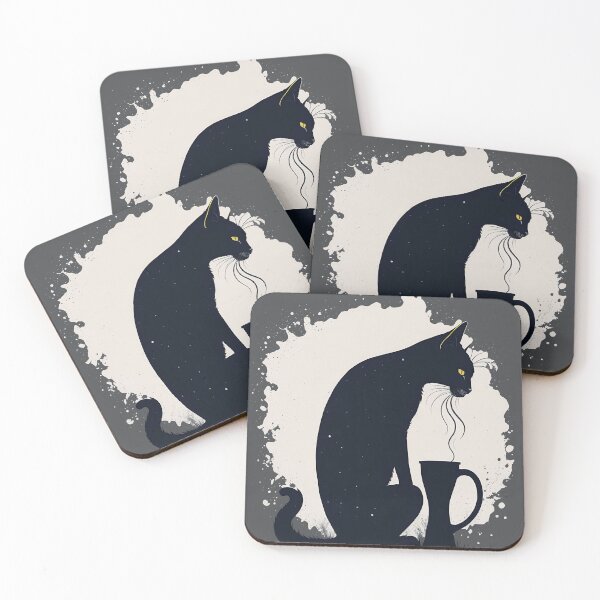 Item preview, Cat and coffee designed and sold by Javier Narváez Solarte.