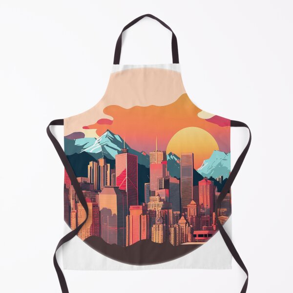 Item preview, Anime Golden Hour Calgary AB Canada Skyline Horizon designed and sold by ImaginePrintsHQ.