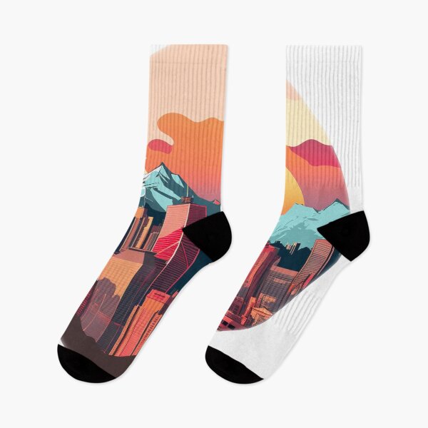 Item preview, Anime Golden Hour Calgary AB Canada Skyline Horizon designed and sold by ImaginePrintsHQ.