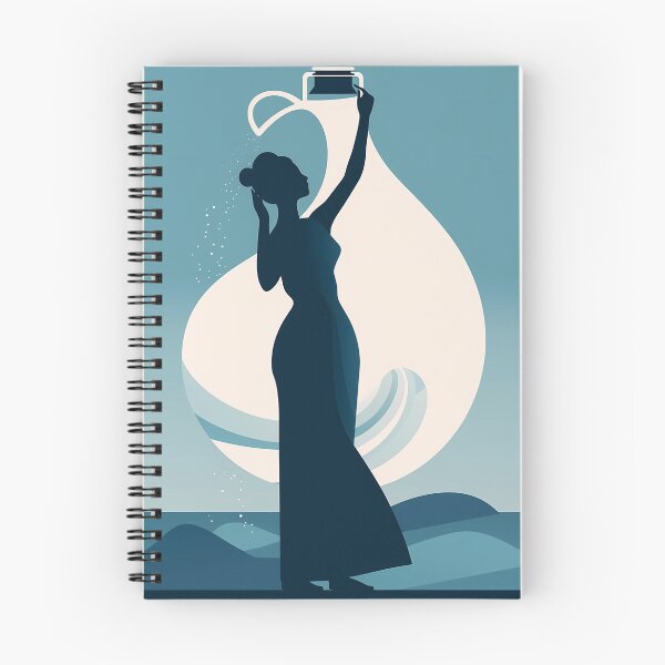 Artikelvorschau, Minimalistischer Stil Wassermann Sternzeichen Kunst, Wassermann Sternzeichen Geschenk entworfen und verkauft von ADGFX.