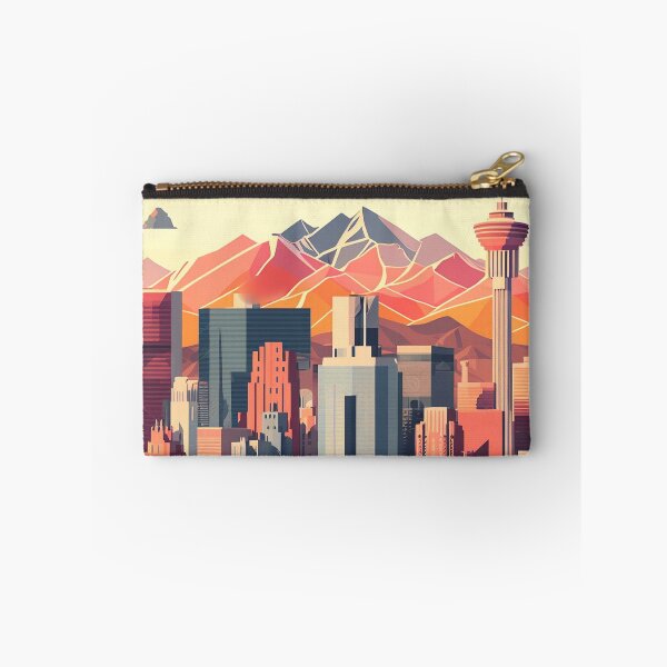 Item preview, Geometric Poly Calgary AB Canada Skyline Horizon designed and sold by ImaginePrintsHQ.