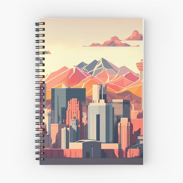 Item preview, Geometric Poly Calgary AB Canada Skyline Horizon designed and sold by ImaginePrintsHQ.