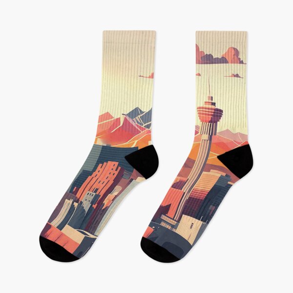 Item preview, Geometric Poly Calgary AB Canada Skyline Horizon designed and sold by ImaginePrintsHQ.