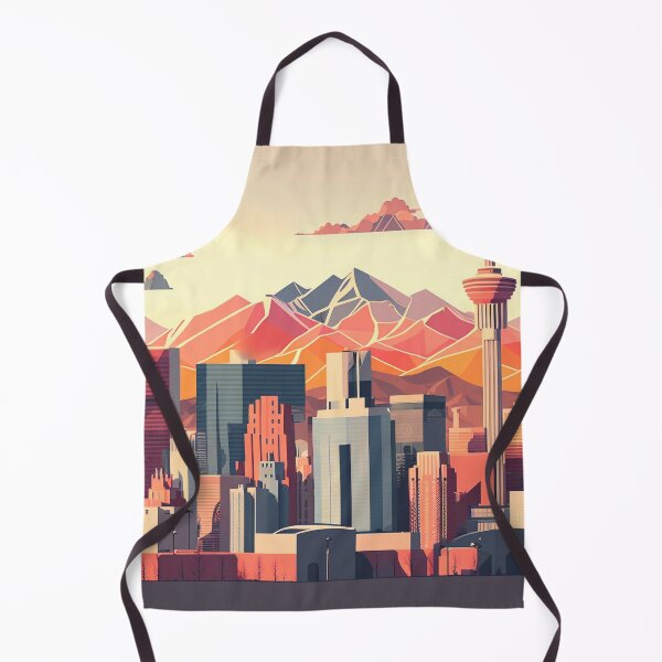 Item preview, Geometric Poly Calgary AB Canada Skyline Horizon designed and sold by ImaginePrintsHQ.