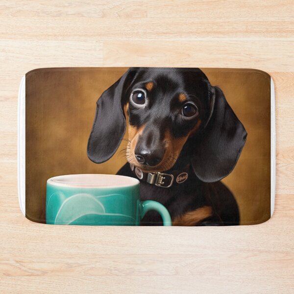 Item preview, Perky Pup: Adorable Dachshund Coffee for Caffeine Lovers designed and sold by ClawedCreations.