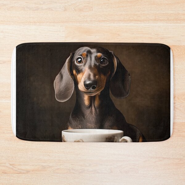 Item preview, Perky Pup: Adorable Dachshund Coffee for Caffeine Lovers designed and sold by ClawedCreations.