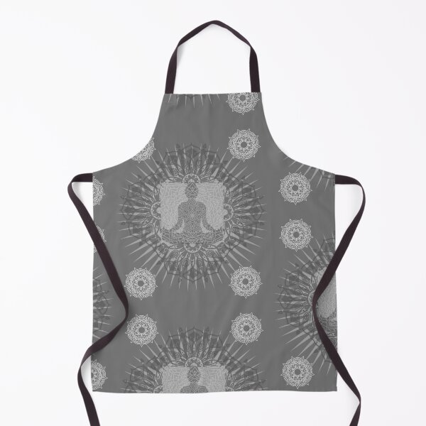 Aperçu de l'œuvre Serene Meditation Grey Monochromatic Color Scheme Pattern Design créée et vendue par EarthArtDesigns.