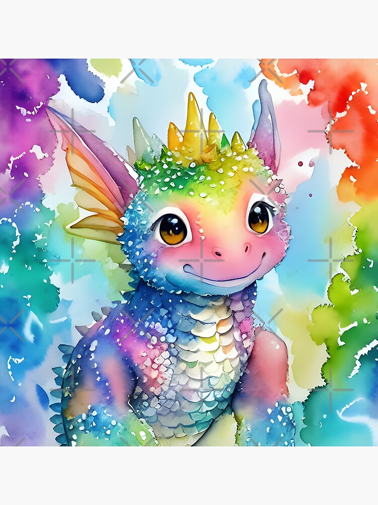 Diamond Painting Canvas - Mini Rainbow Lil Dragonz
