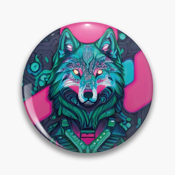 Item preview, Cyan Spirit-Dog Cyber-Wolf Shaman designed and sold by TLiaD.