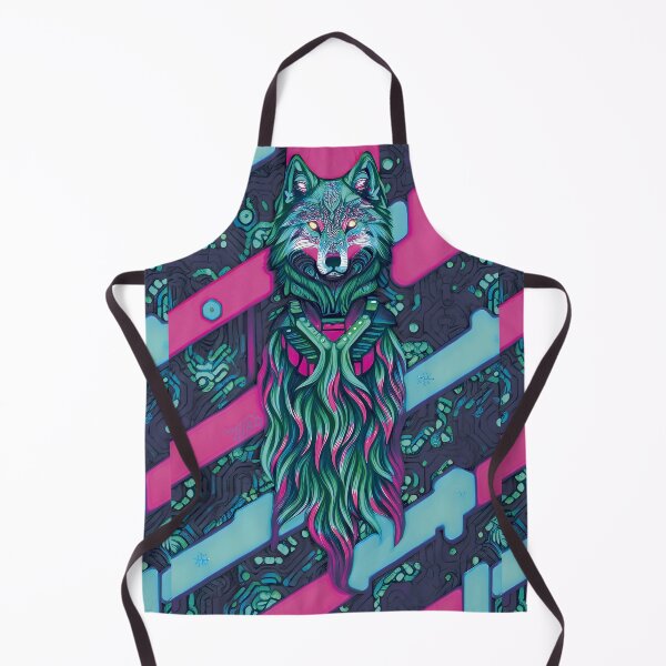 Item preview, Cyan Spirit-Dog Cyber-Wolf Shaman designed and sold by TLiaD.