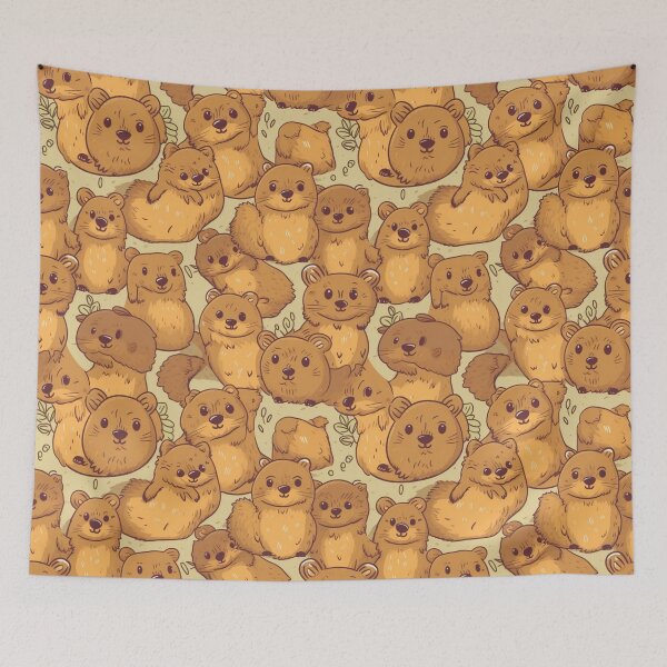 Item preview, Quokka Quirky Pattern designed and sold by wildlifezen.