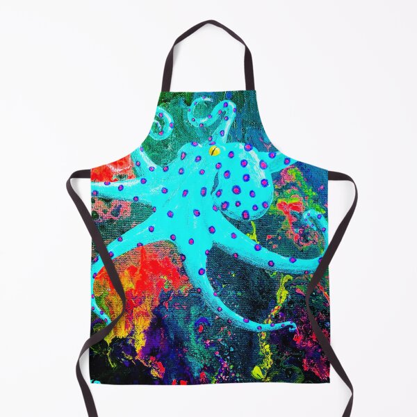 Item preview, Fluid octopus designed and sold by KatsColorfulArt.