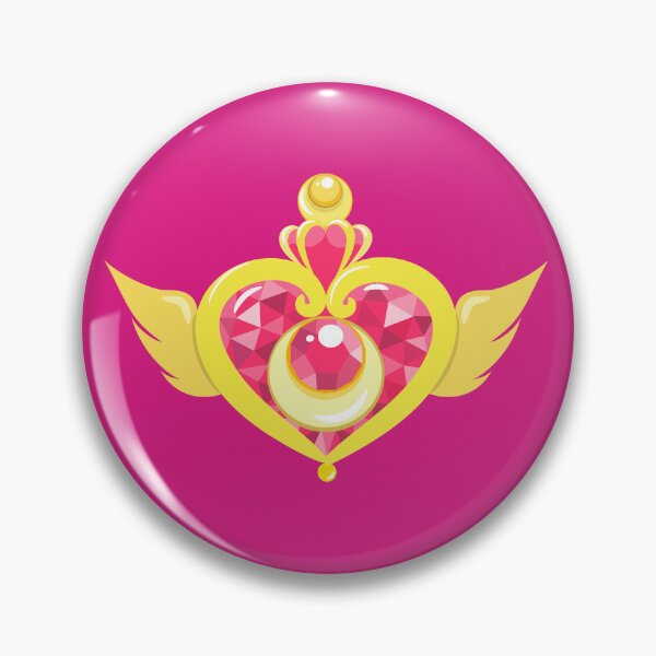 Item preview, Gold heart and wings brooch, sailor moon designed and sold by yessebel.